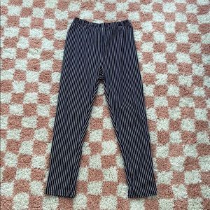Stretchy striped pants!